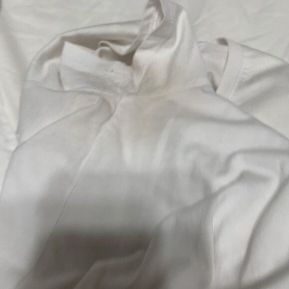 Zara WB Womens Solid White Crew Neck Short Sleeve Top T Shirt Small - Picture 6 of 6